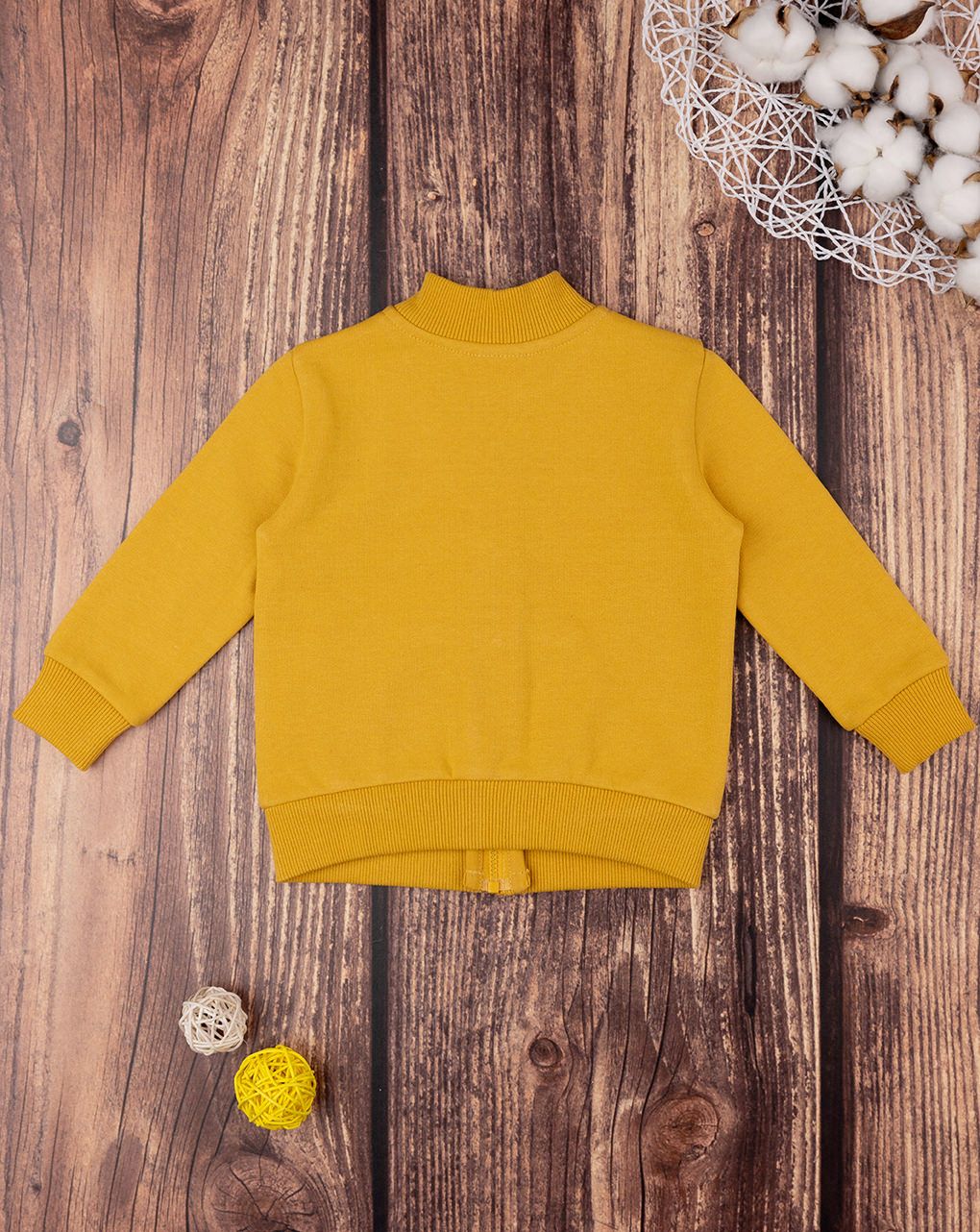 βρεφική ζακέτα φούτερ κίτρινη με σκυλάκια για αγόρι - Prénatal