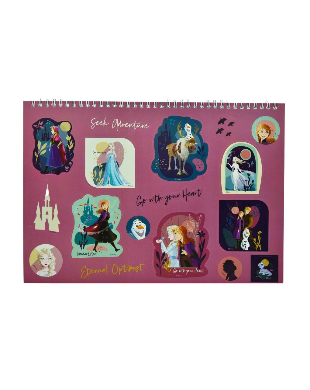 Gim μπλοκ ζωγραφικής 23x33cm 40 φύλλων + αυτοκόλλητα frozen 341-69416 - Gim