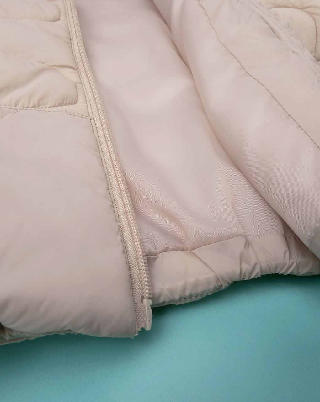 βρεφικό μπουφάν καπιτονέ μπεζ για αγόρι - Prénatal