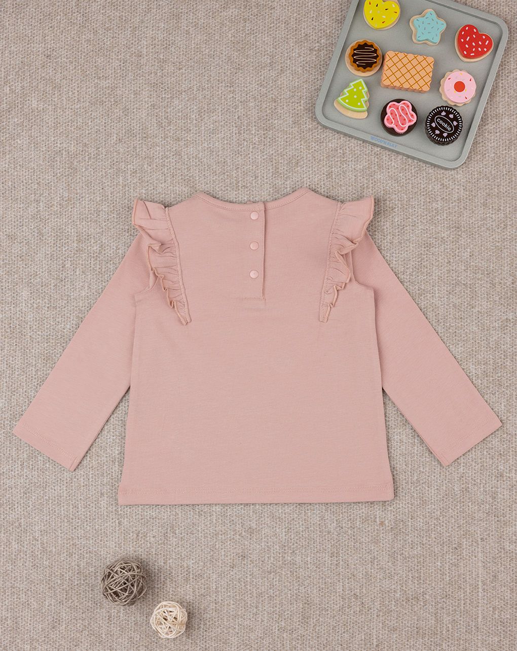 βρεφική μπλούζα ροζ με αλεπούδες για κορίτσι - Prénatal