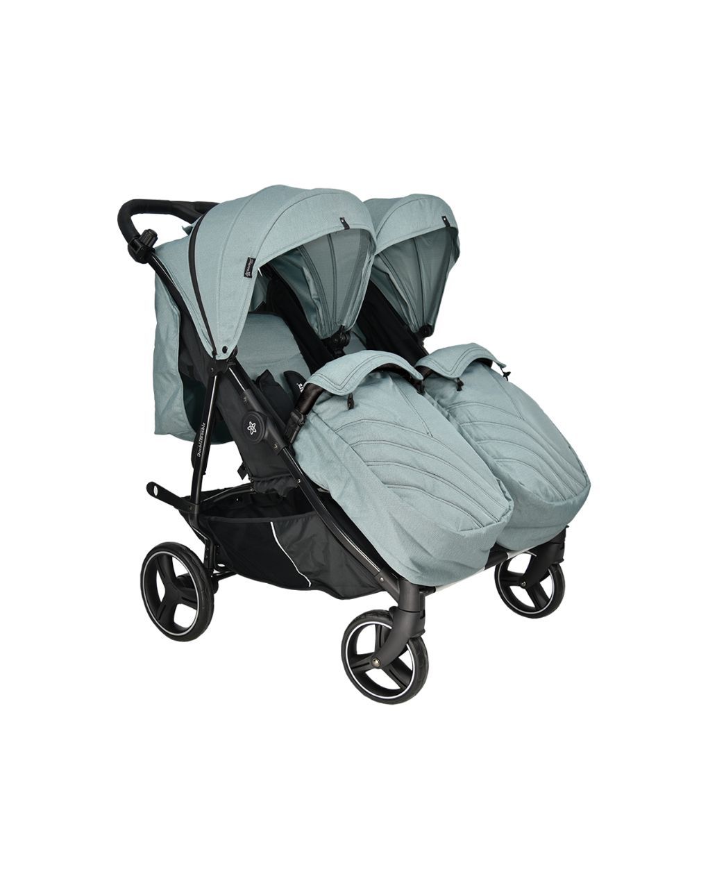 Bebe stars καρότσι διδύμων double trouble petrol 7901-184 - Bebe Stars