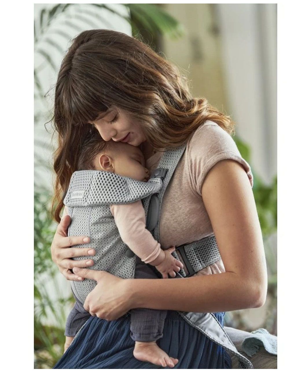 Babybjorn μάρσιπος mini 3d mesh, grey - Baby Bjorn