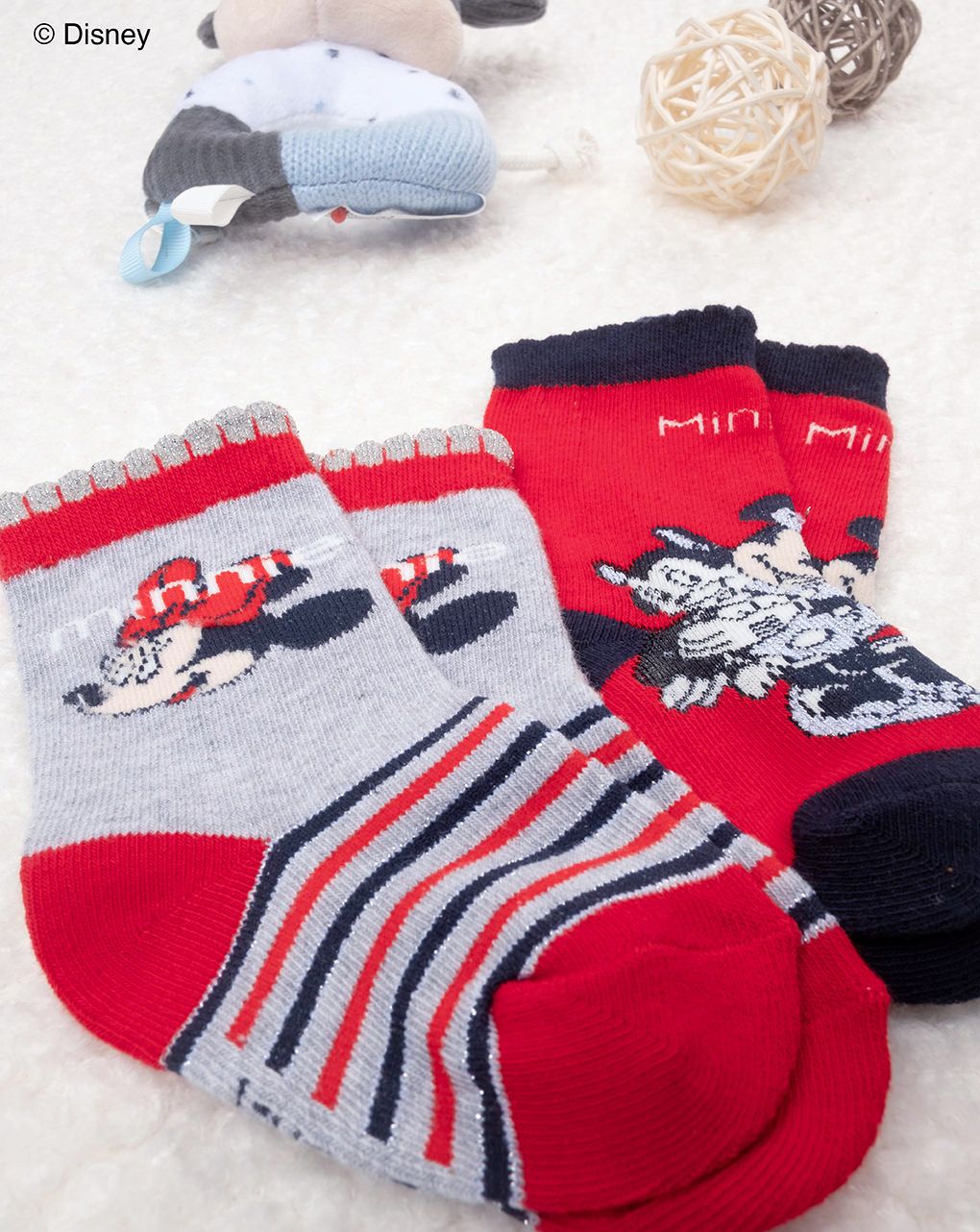 βρεφικά καλτσάκια με τη minnie x2 για κορίτσι - Prénatal