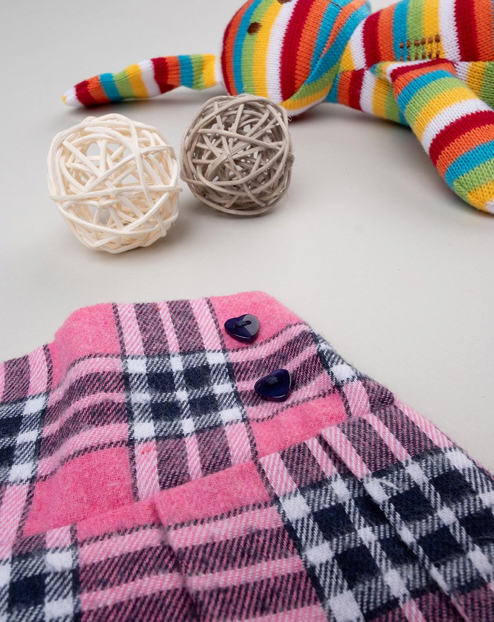 παιδική φούστα καρό πλισέ για κορίτσι - Prénatal