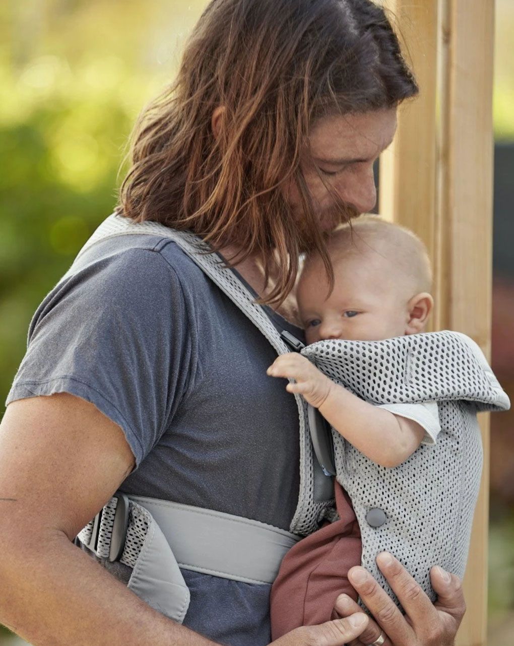 Babybjorn μάρσιπος mini 3d mesh, grey - Baby Bjorn