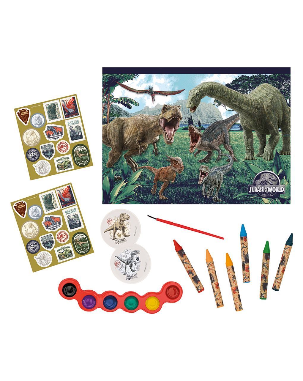 As company σετ ζωγραφικής διάφανη τσάντα jurassic world για 3+ χρονών 1023-68004 - AS Company