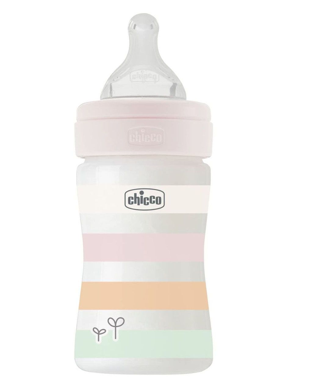 Chicco μπιμπερό πλαστικό well being 150ml white girl 0+ μηνών - Chicco