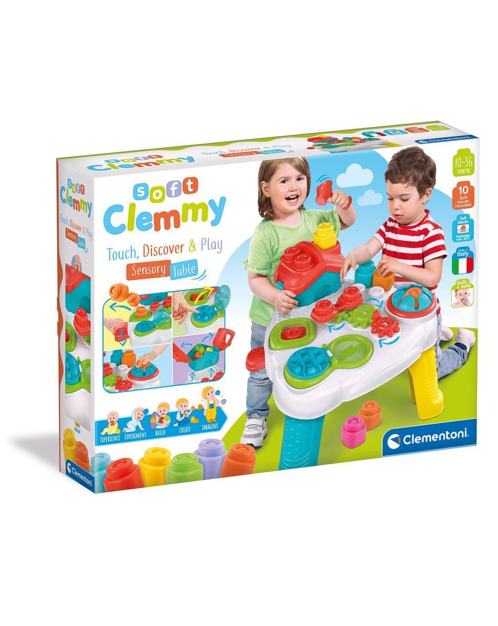 Baby clementoni soft clemmy αισθητηριακό τραπέζι για 12-36 μηνών 1033-17704 - Clemmy