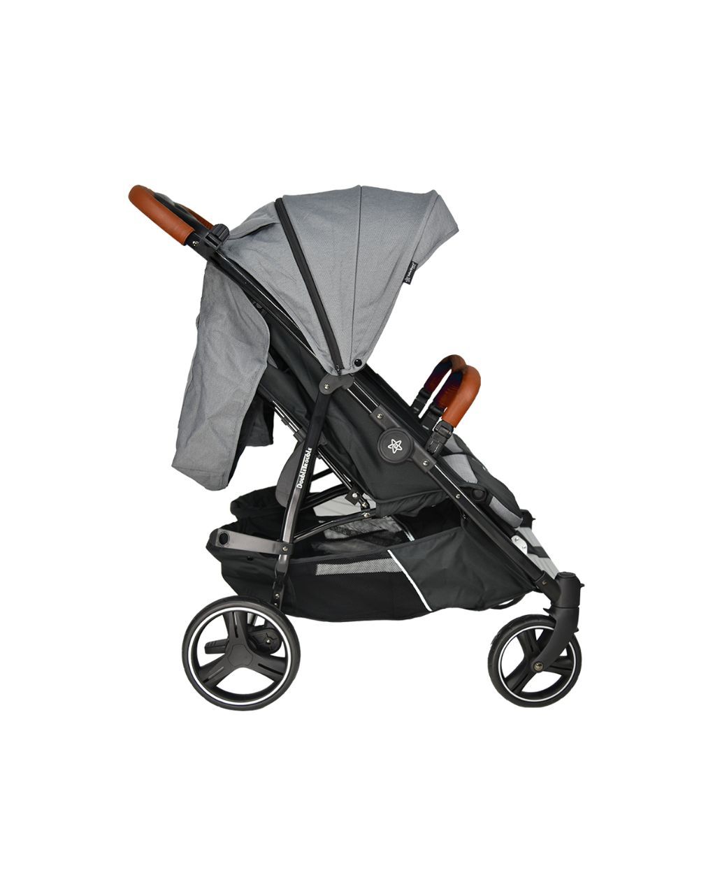 Bebe stars καρότσι διδύμων double trouble grey 7901-186 - Bebe Stars