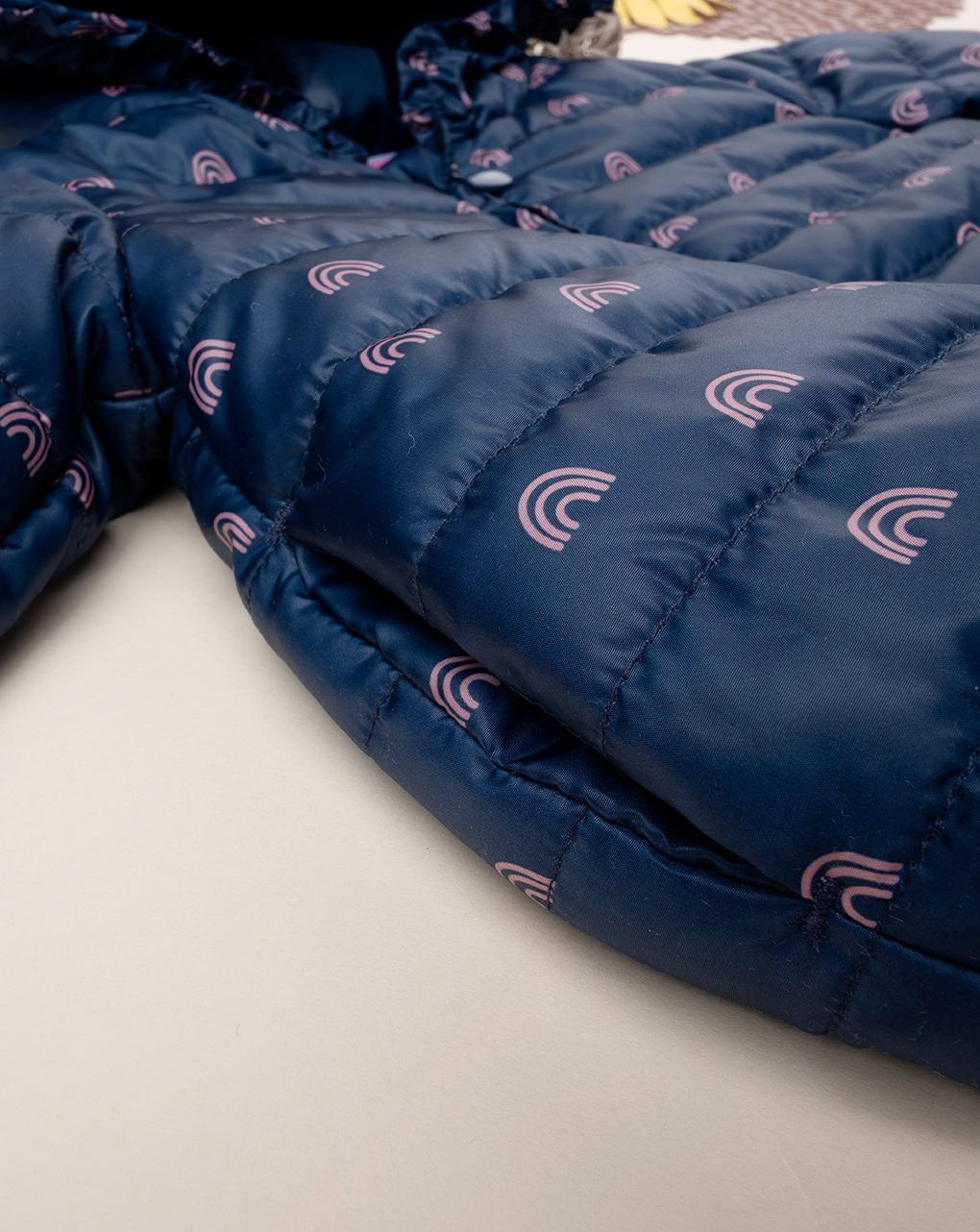 βρεφικό μπουφάν φουσκωτό με ουράνια τόξα για κορίτσι - Prénatal