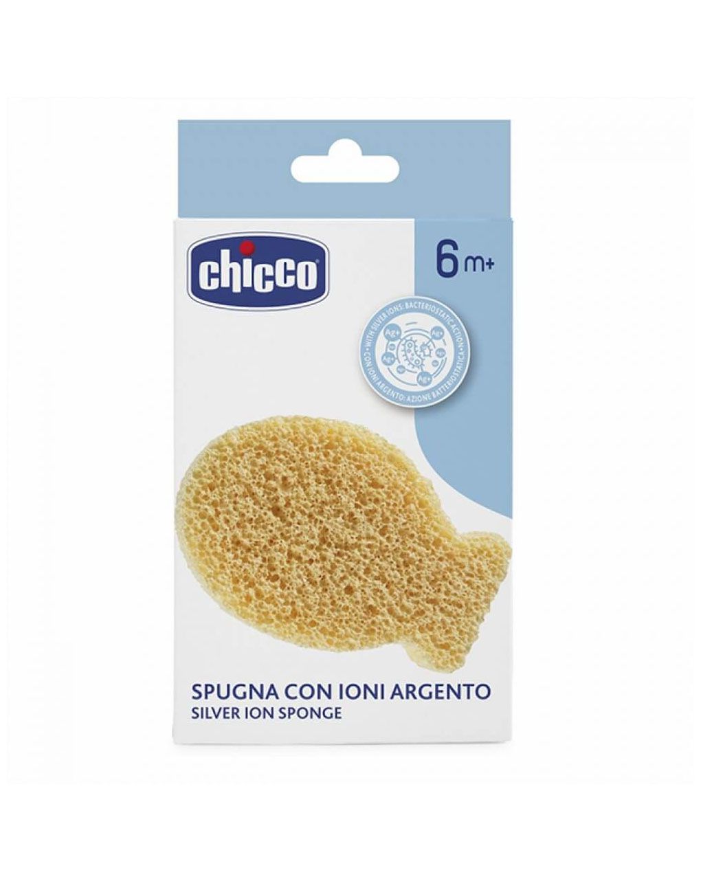Chicco βρεφικό σφουγγάρι με ιόντα αργύρου 6m+