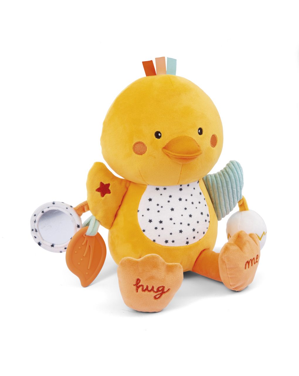 Babysmile λούτρινη πάπια δραστηριοτήτων 25εκ.