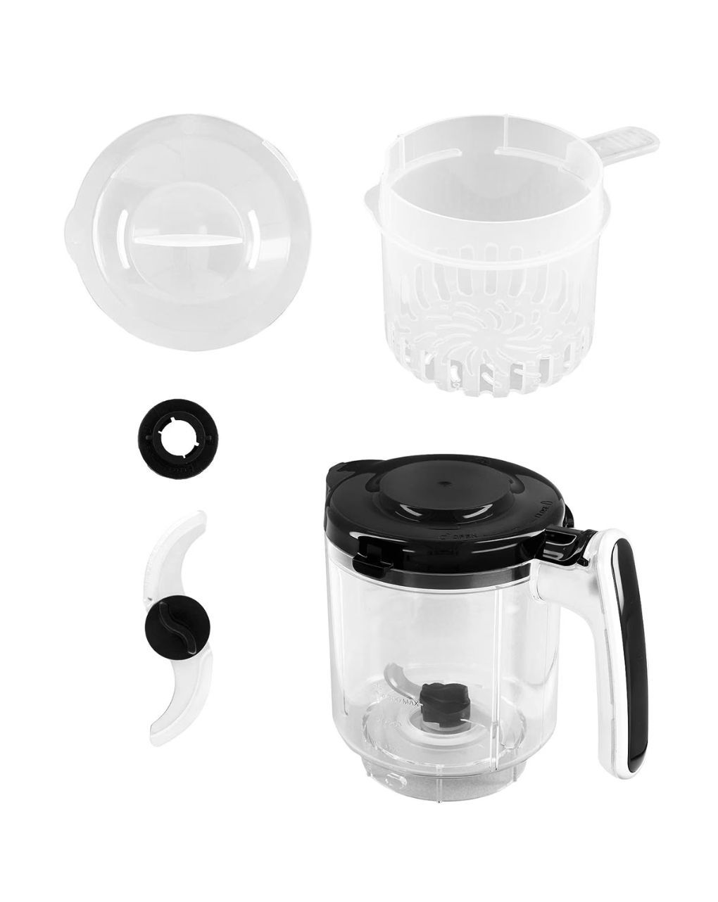 Twistshake ατμομάγειρας - παρασκευαστής βρεφικής τροφής 6 σε 1 black v2 32-08-78660 - Twistshake