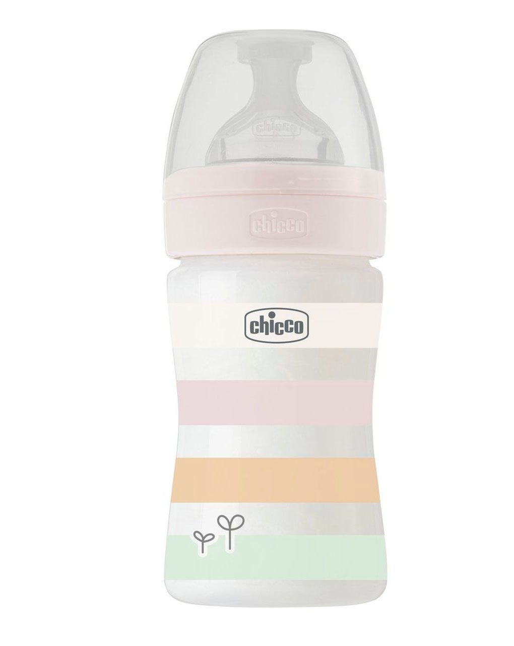 Chicco μπιμπερό πλαστικό well being 150ml white girl 0+ μηνών