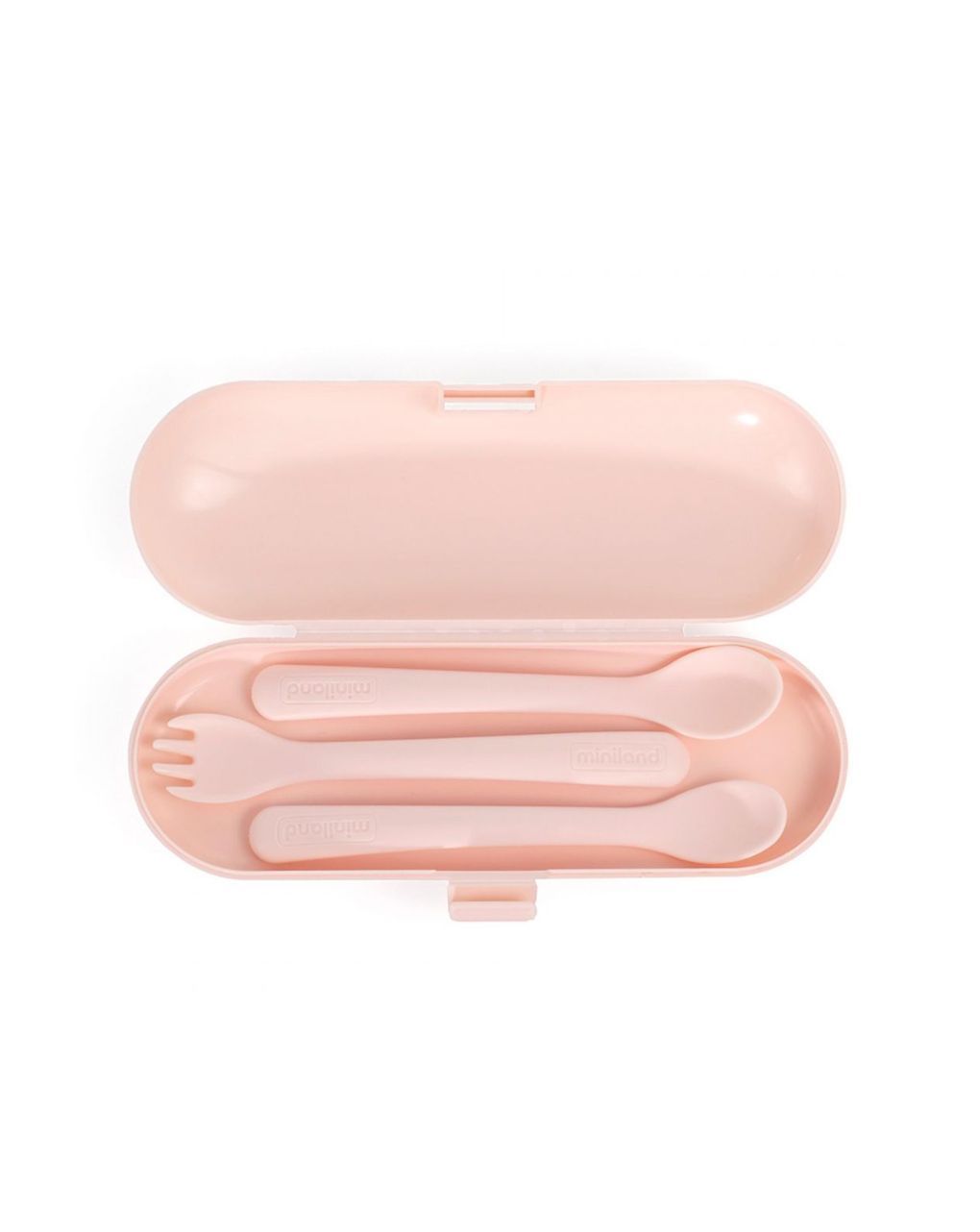 Miniland σετ κουταλοπίρουνα 3τμχ σε θήκη picneat dolce 6m+ candy ml89519 - Miniland