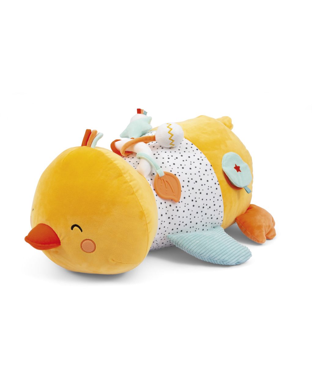 Babysmile μεγάλο λούτρινο ducky με δραστηριότητες