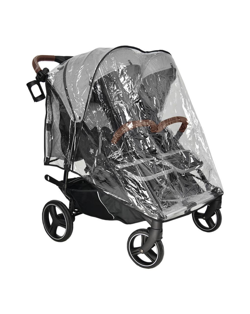 Bebe stars καρότσι διδύμων double trouble grey - Bebe Stars