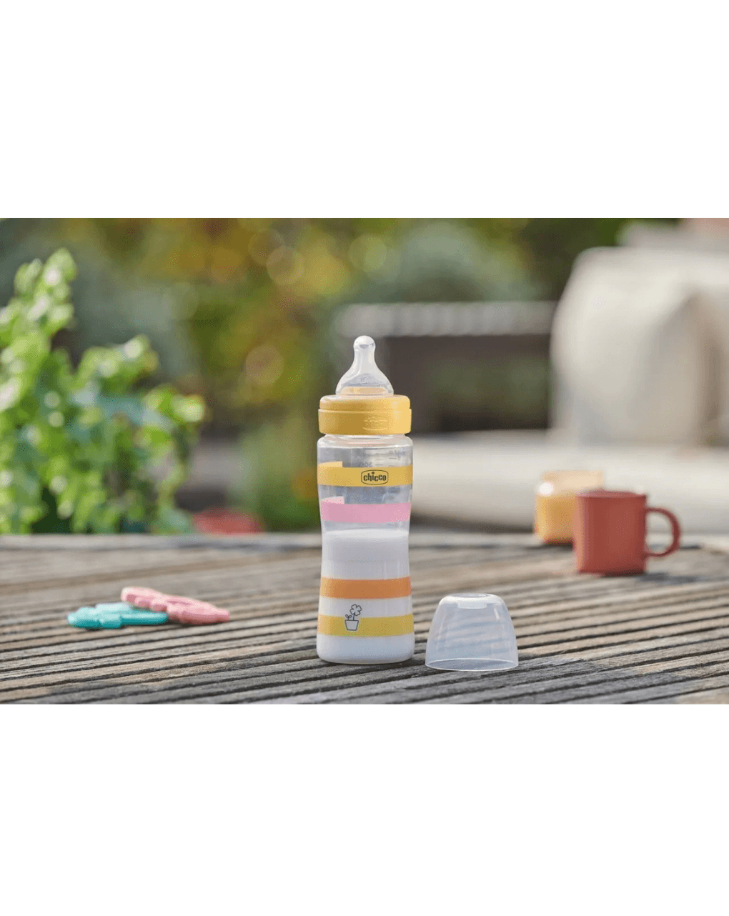 Chicco μπιμπερό πλαστικό well being 330ml yellow girl 4+ μηνών - Chicco