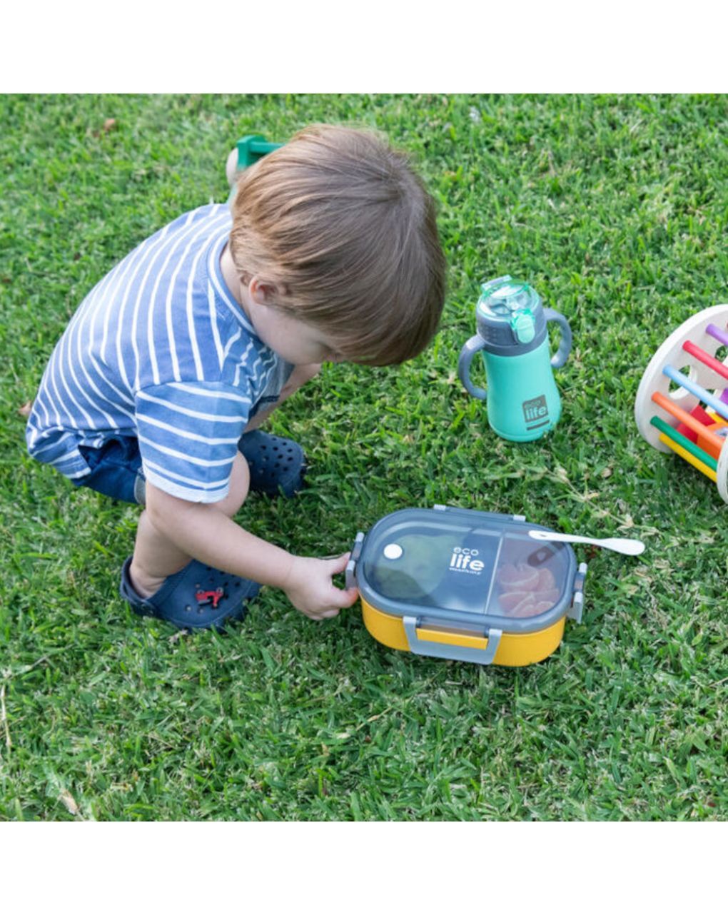 Ecolife ανοξείδωτο παγούρι με καλαμάκι kids thermos 300ml mint 33-bo-2991 - Ecolife