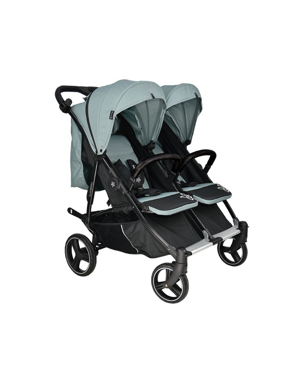 Bebe stars καρότσι διδύμων double trouble petrol 7901-184