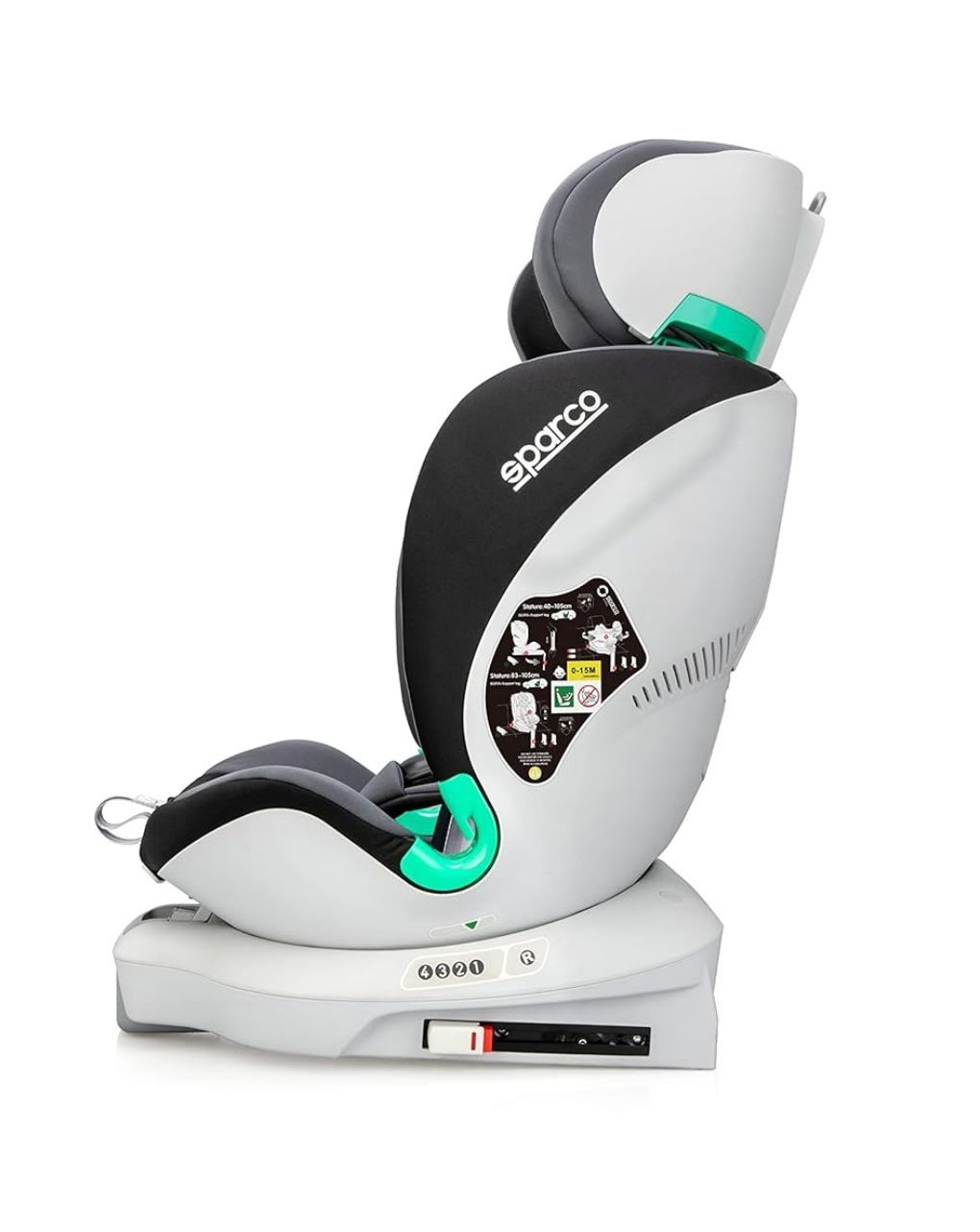 Sparco κάθισμα αυτοκινήτου i-size & top tether (40-135cm) black/red sk6000ird - SPARCO