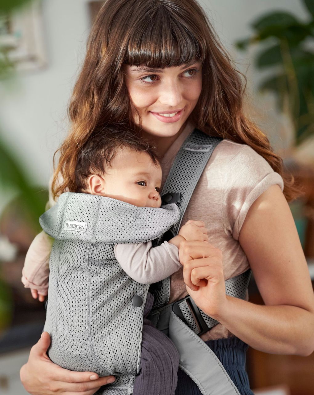 Babybjörn μάρσιπος mini 3d mesh grey 021018 - Baby Bjorn