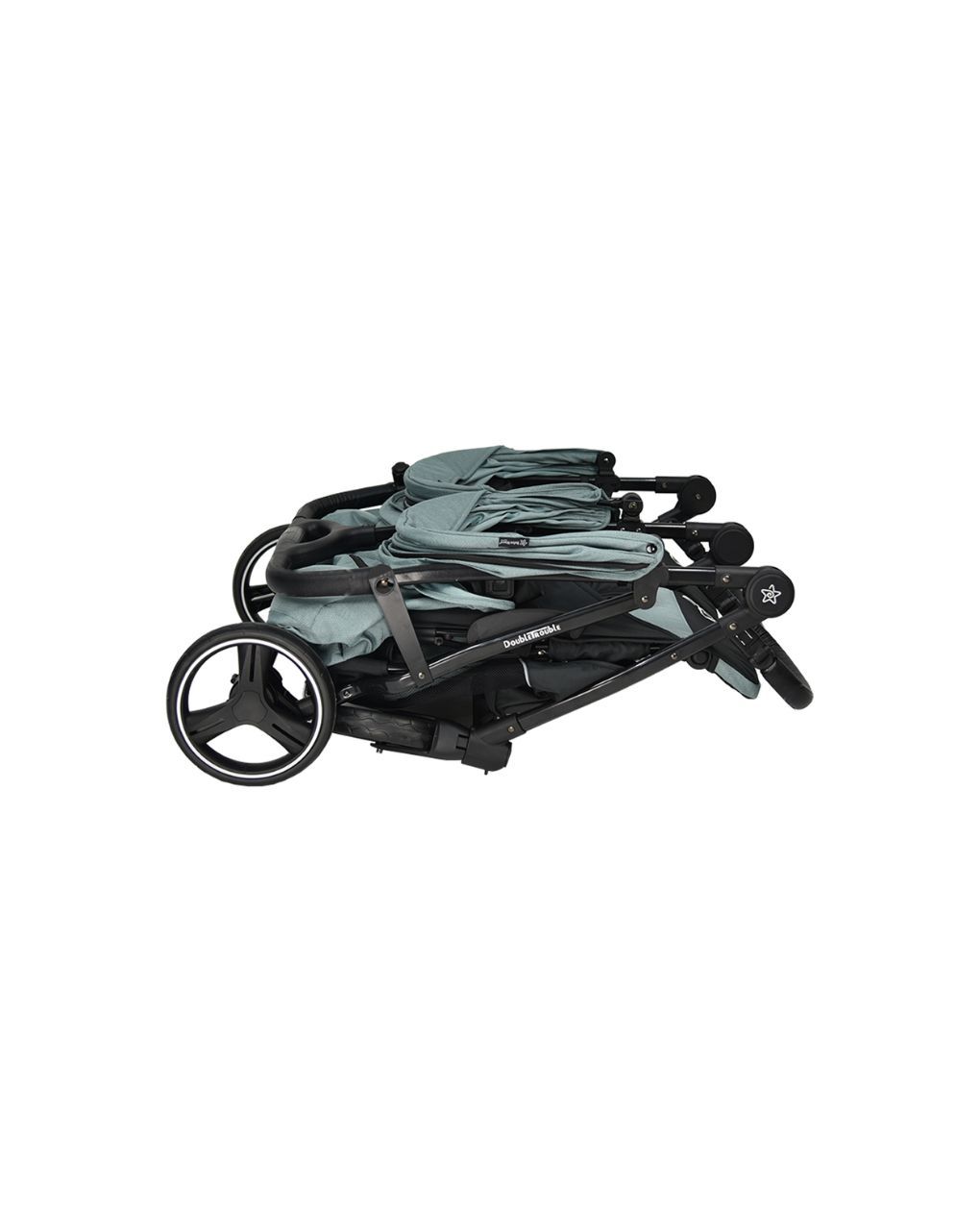 Bebe stars καρότσι διδύμων double trouble petrol 7901-184 - Bebe Stars