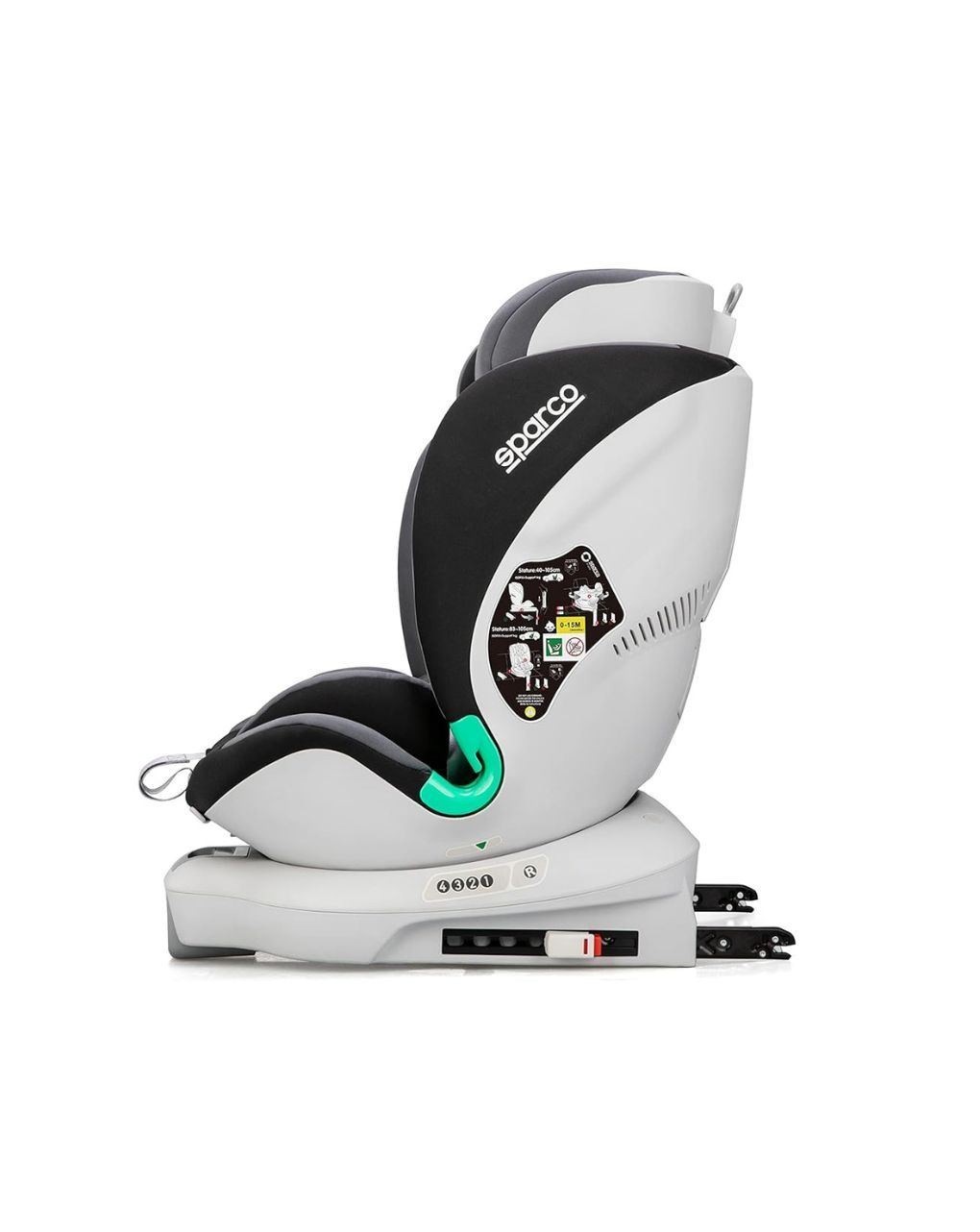 Sparco κάθισμα αυτοκινήτου i-size & top tether (40-135cm) black/red sk6000ird - SPARCO