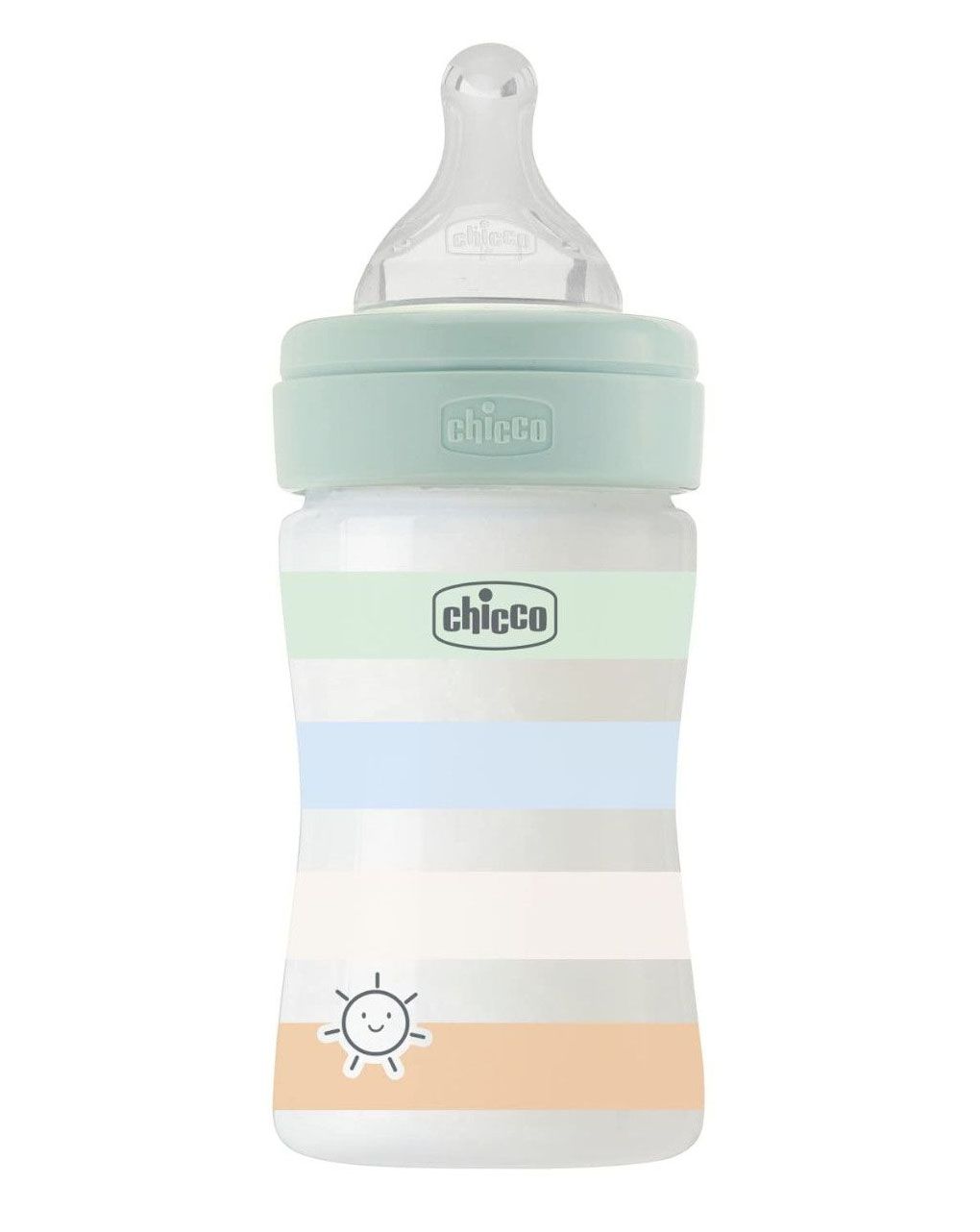 Chicco μπιμπερό πλαστικό well being 150ml green boy 0+ μηνών - Chicco