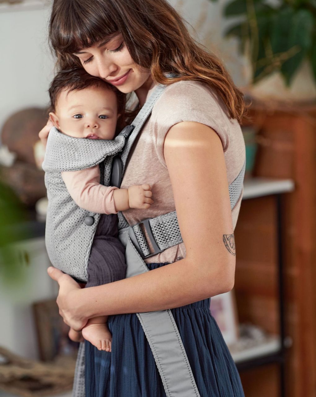 Babybjörn μάρσιπος mini 3d mesh grey 021018 - Baby Bjorn