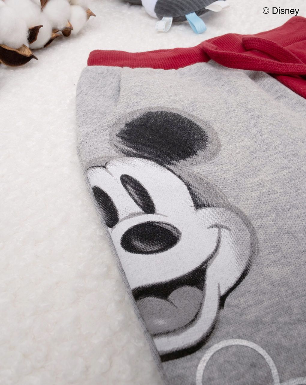 παντελόνι φόρμας γκρι/κόκκινο με το mickey για αγόρι - Prénatal