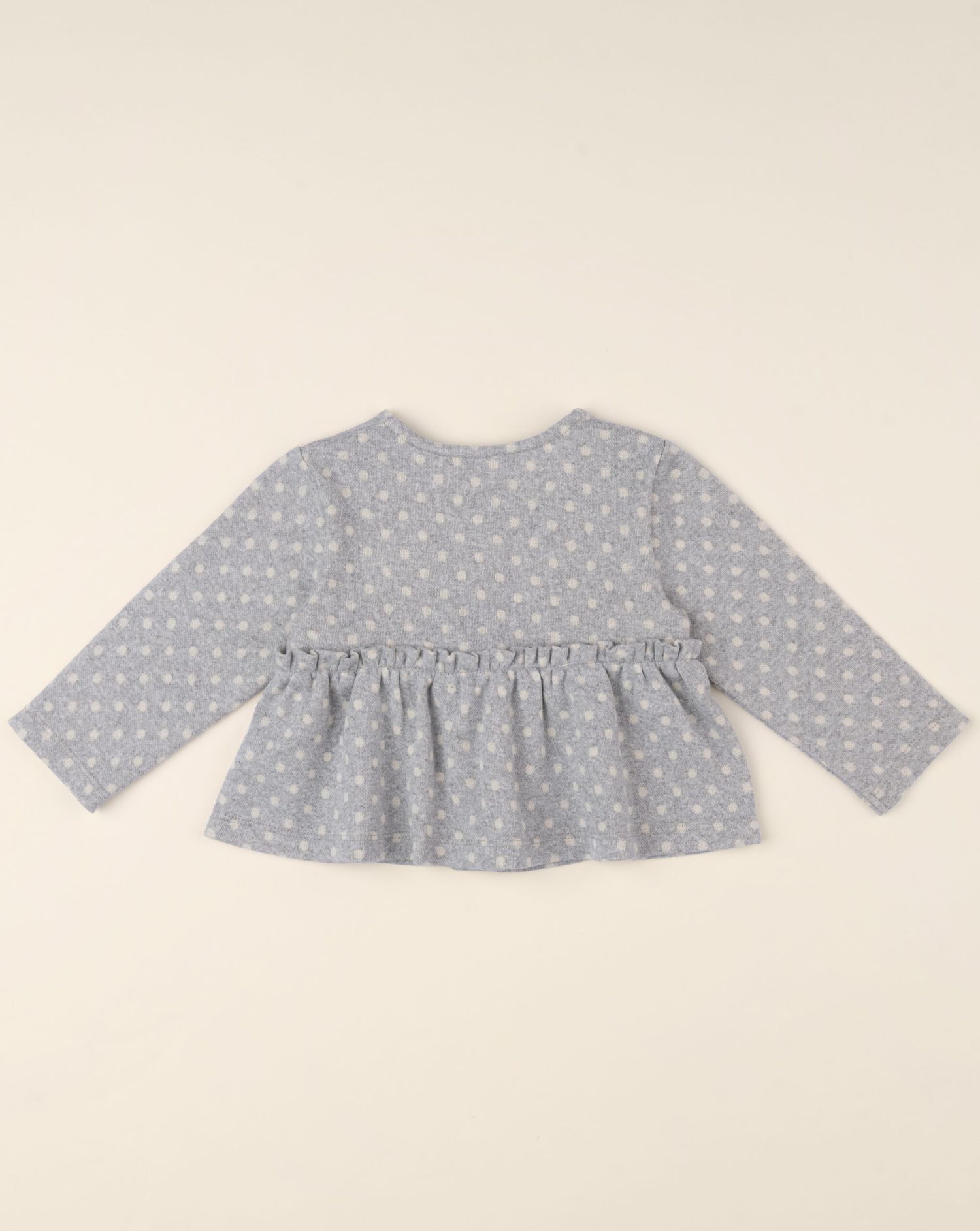 βρεφικό elegant ζακετάκι γκρι πουά για κορίτσι - Prénatal