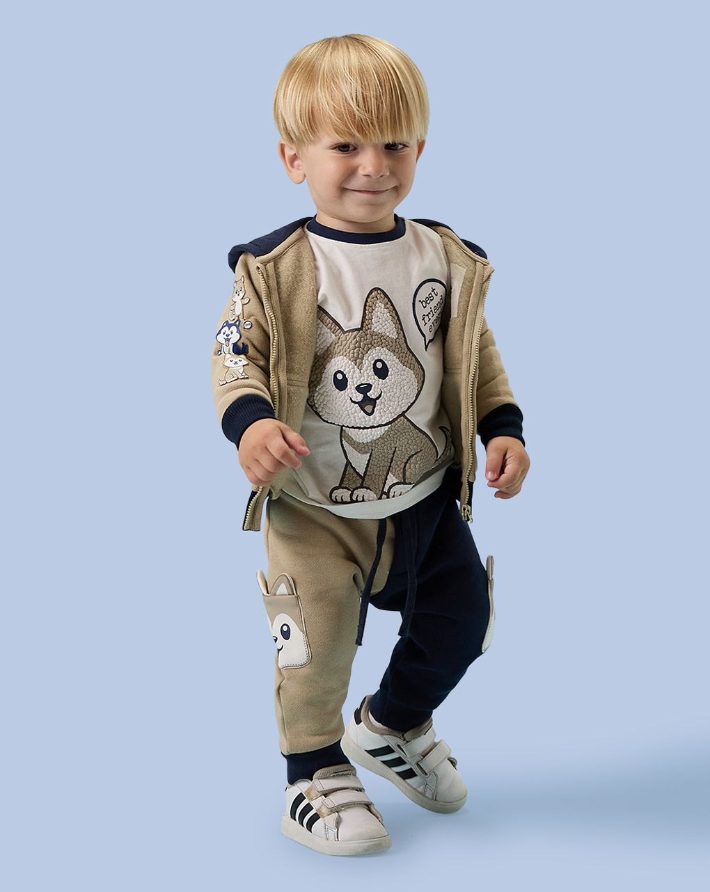 βρεφική μπλούζα λευκή artic για αγόρι