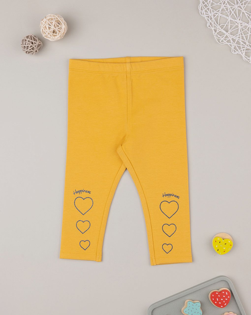 βρεφικό κολάν κίτρινο με καρδούλες για κορίτσι - Prénatal