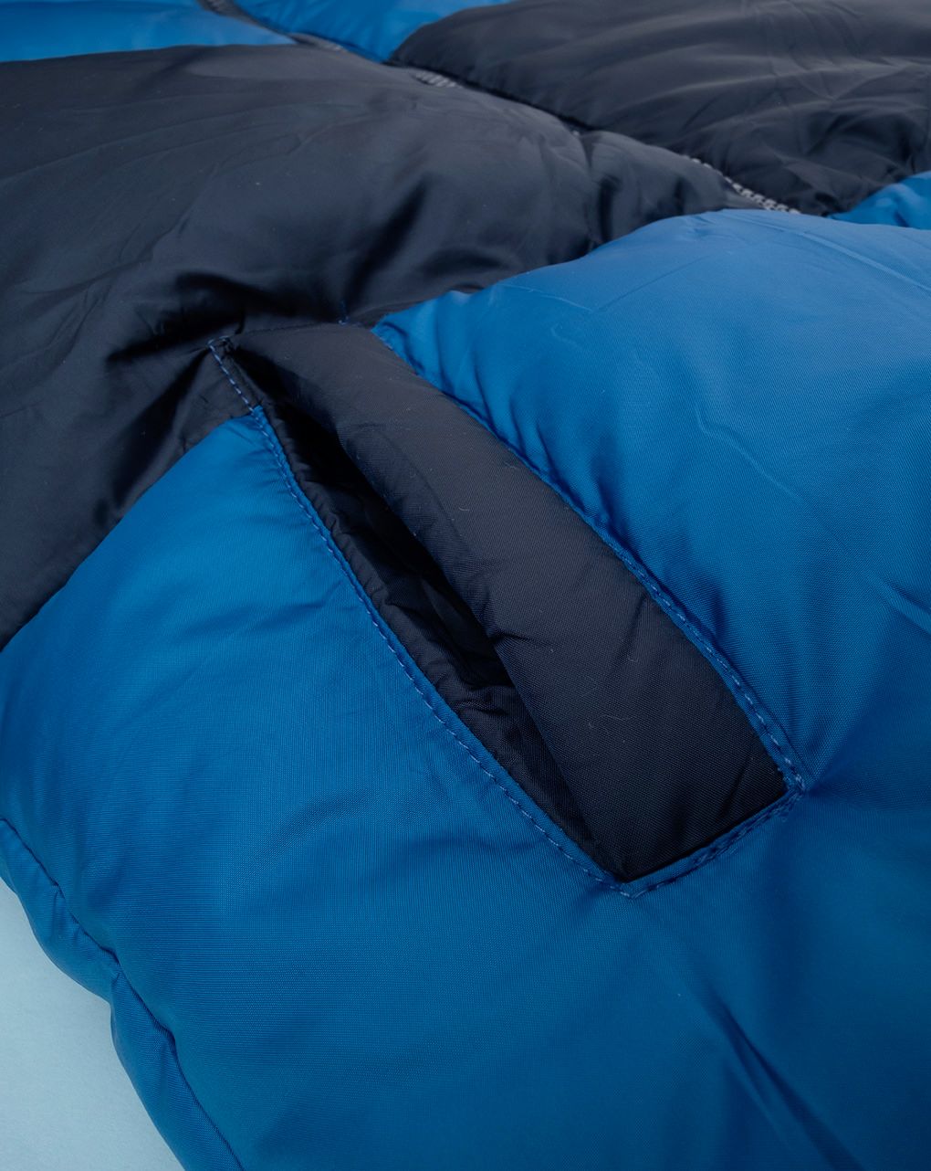 παιδικό μπουφάν φουσκωτό colorblock μπλε για αγόρι - Prénatal