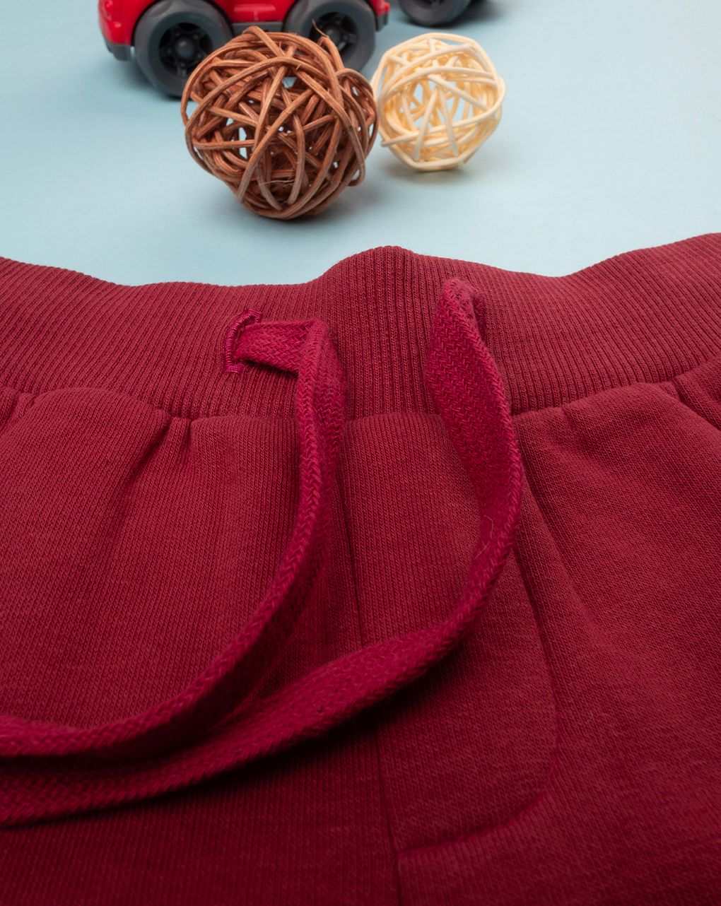 βρεφικό παντελόνι φόρμας μπορντώ για αγόρι - Prénatal