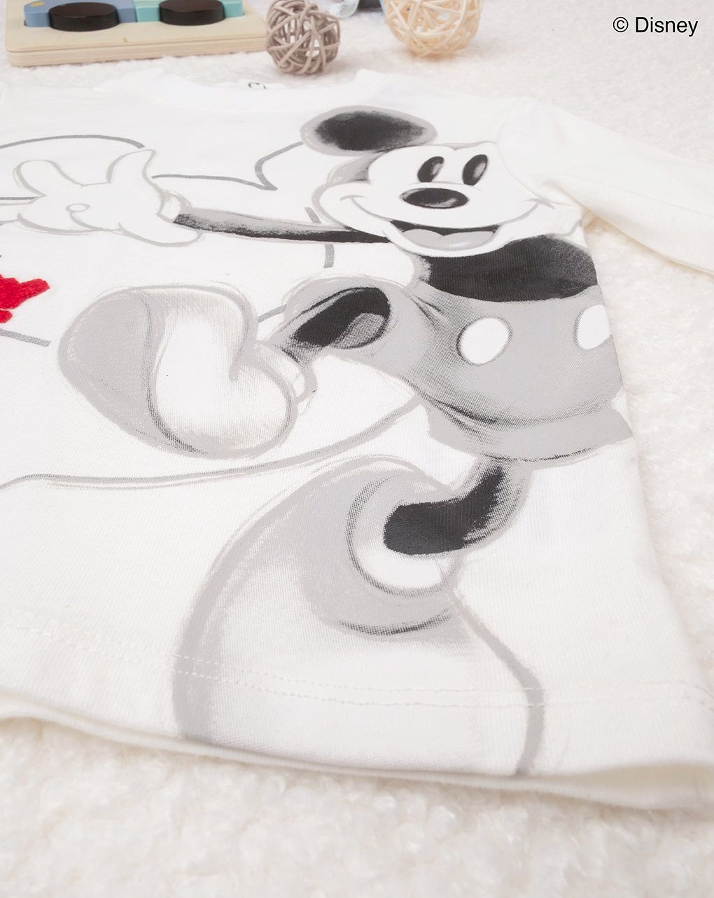 μπλούζα λευκή με το mickey για αγόρι - Prénatal
