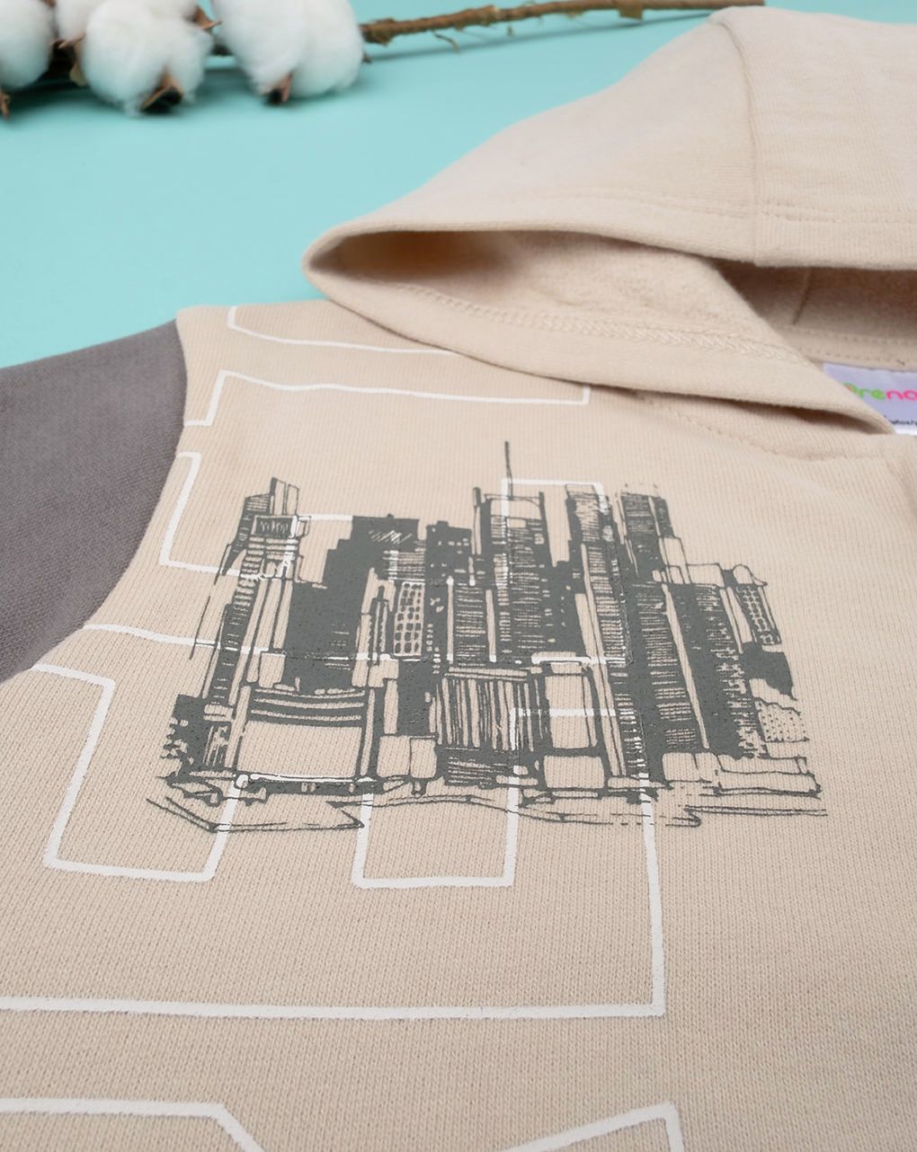 παδική ζακέτα μπεζ street για αγόρι - Prénatal