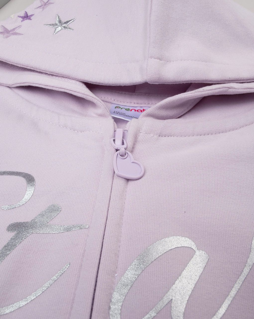 παιδική ζακέτα φούτερ λιλά star για κορίτσι - Prénatal