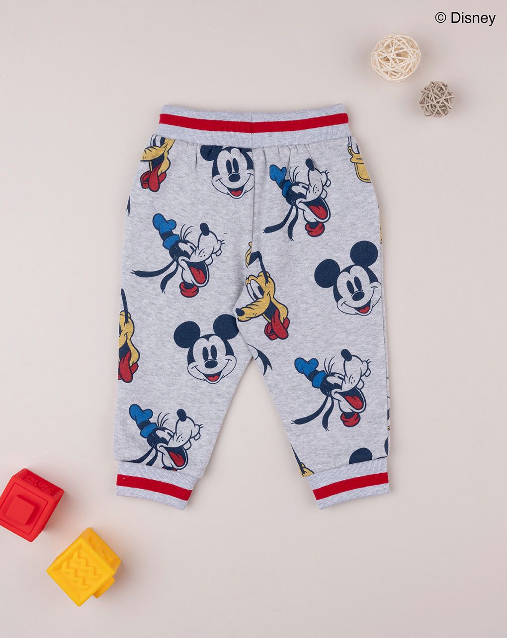 βρεφικό παντελόνι φούτερ γκρι looney tunes για αγόρι - Prénatal