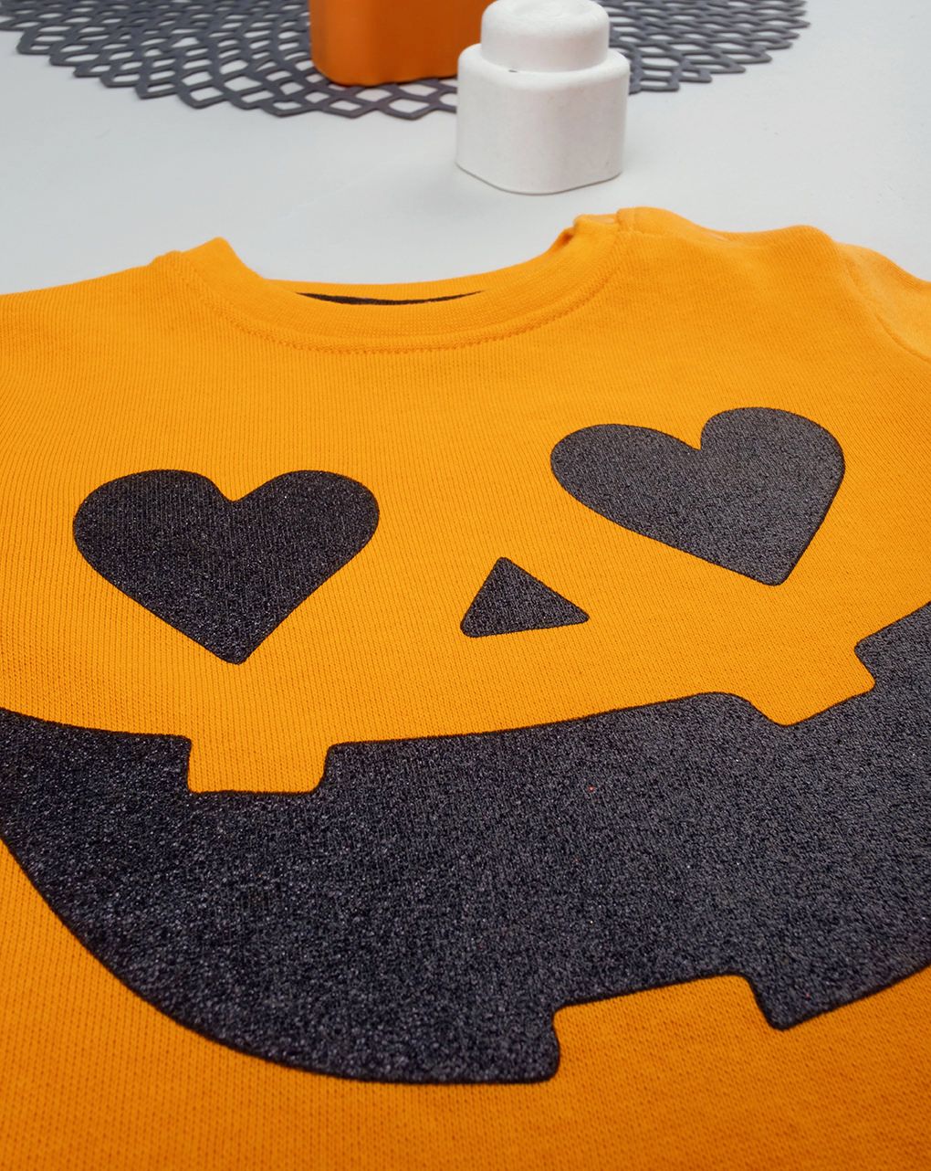 πιτζάμα halloween πορτοκαλί/μαύρη για κορίτσι - Prénatal