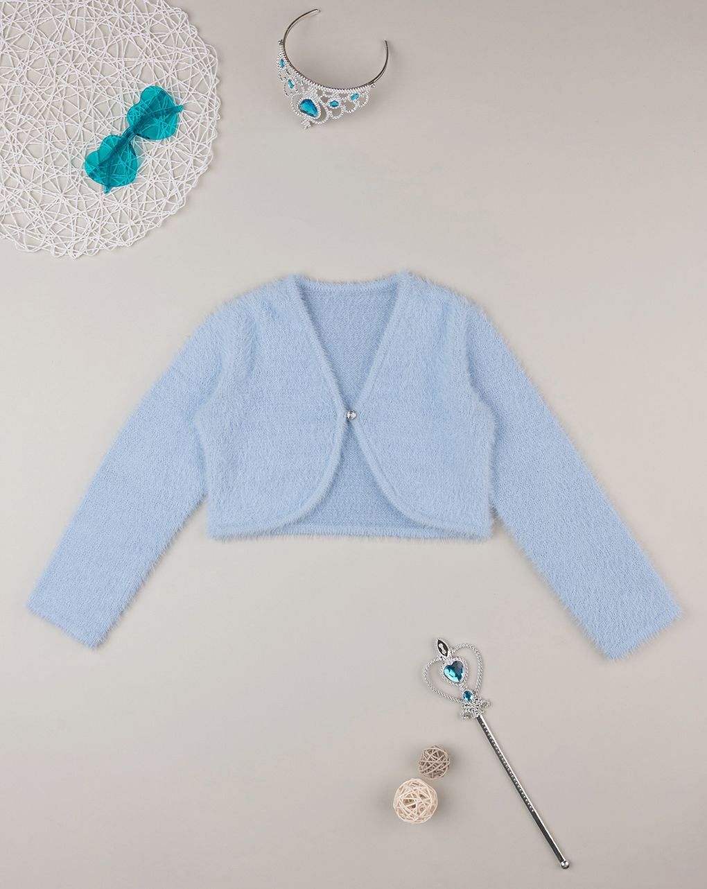 παιδικό μπολερό γαλάζιο για κορίτσι