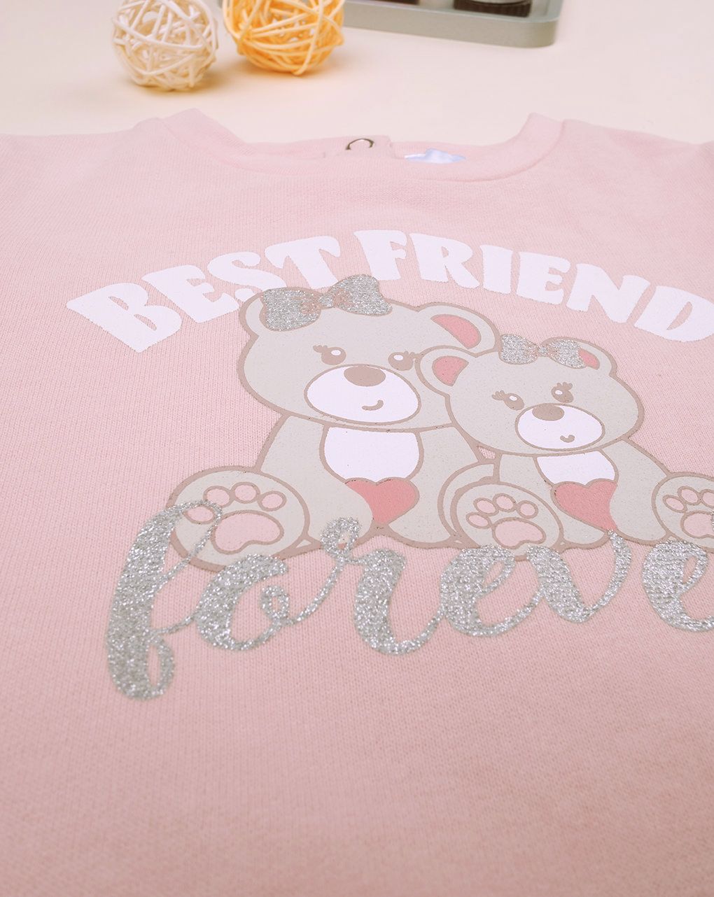 βρεφικό σετ μπλούζα φούτερ και κολάν best friend για κορίτσι - Prénatal