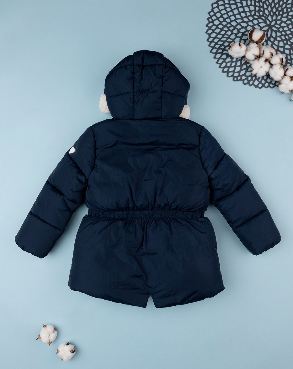 παιδικό μπουφάν puffer μπλε για κορίτσι - Prénatal