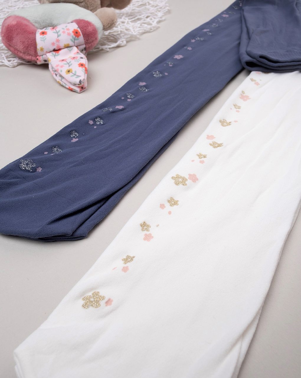 παιδικά καλσόν πακέτο x2 φλοράλ για κορίτσι - Prénatal