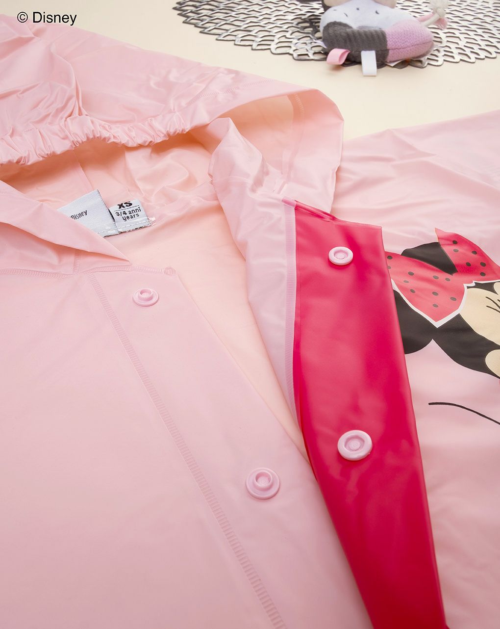 παιδικό αδιάβροχο ροζ με τη minnie για κορίτσι - Prénatal