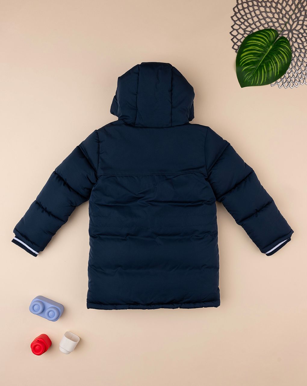 παιδικό μπουφάν φουσκωτό μπλε για αγόρι - Prénatal