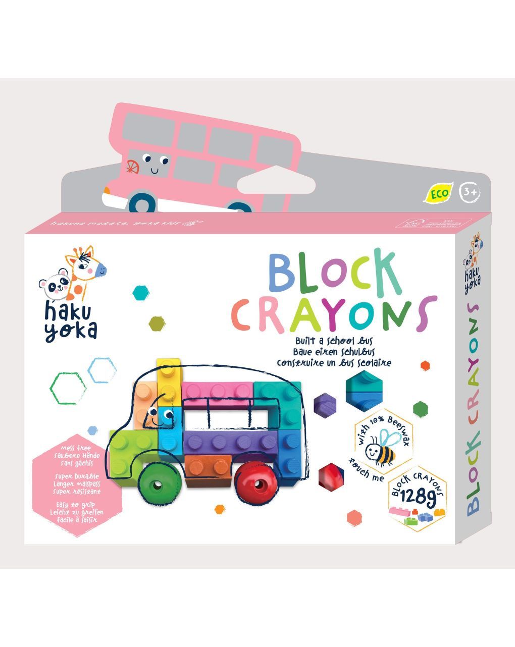 Haku yoka block crayons - school bus cp223084