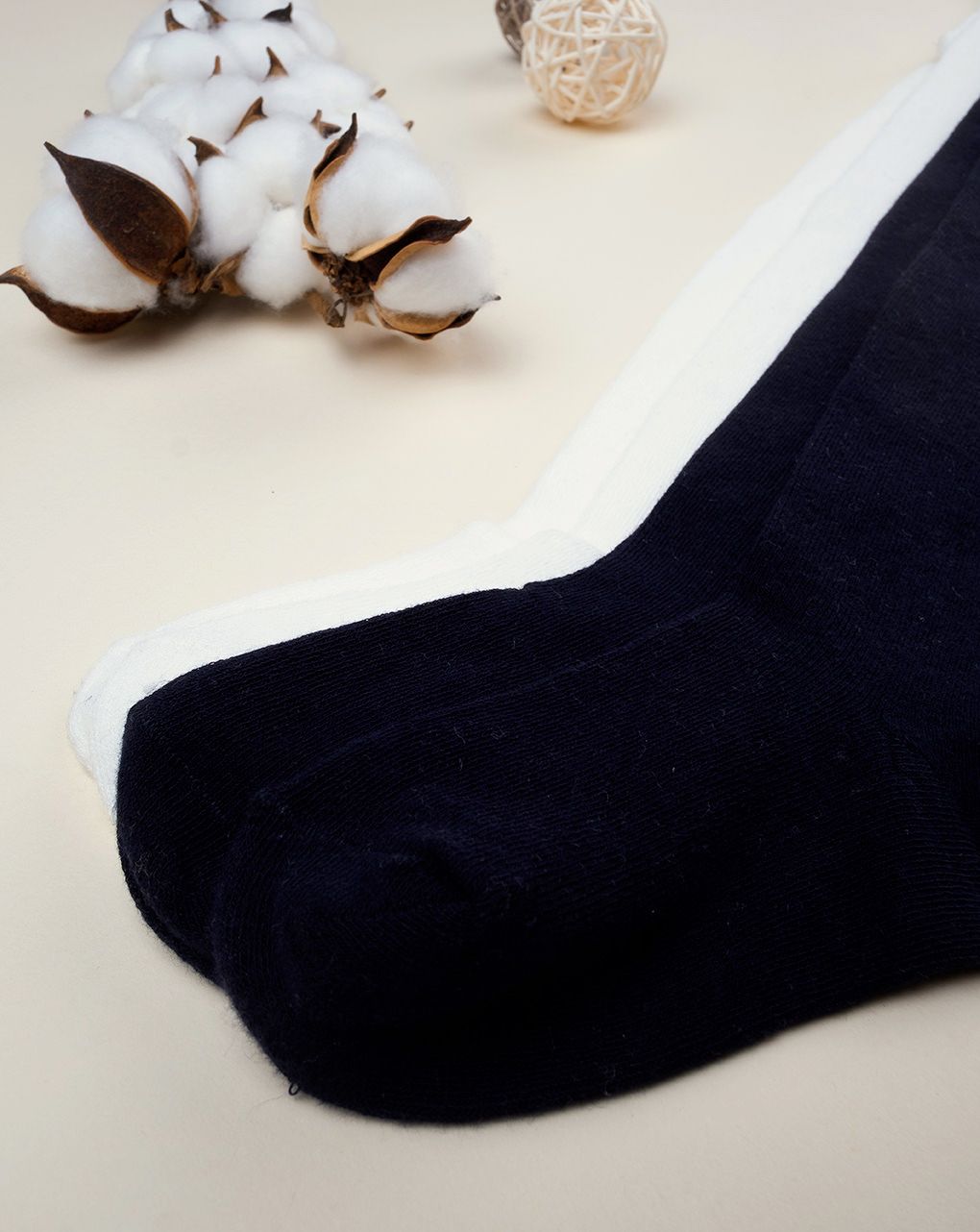 παιδικά καλσόν πακέτο x2 λευκό/μπλε για κορίτσι - Prénatal