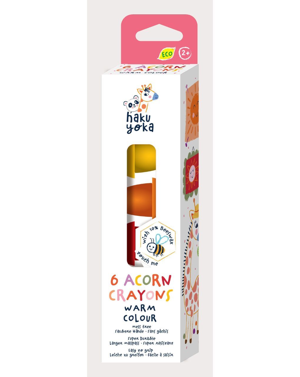 Haku yoka 6 acorn crayons - warm colour cp223097